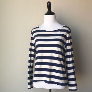 CLOSING SALE Current Elliott Striped Boatneck Top
